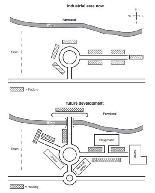 Map of an industrial area